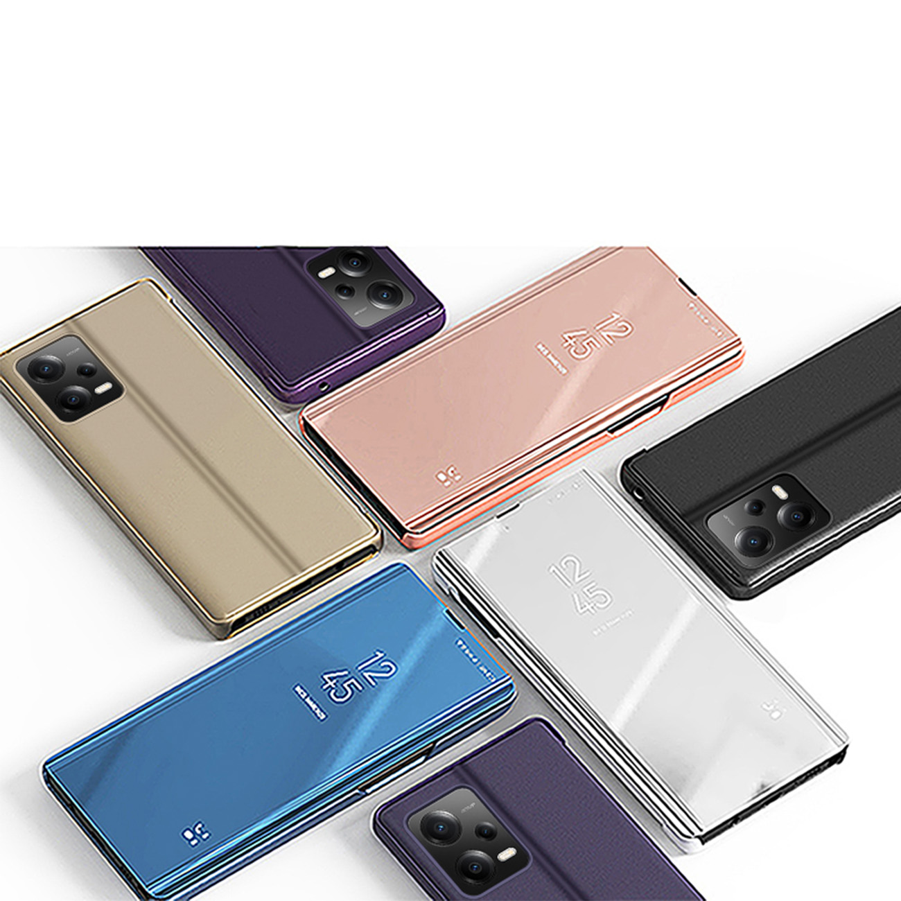 Clear View vāciņš Xiaomi Redmi Note 12 Pro+ - melna