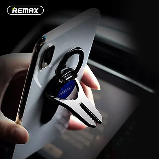 Remax gredzena turētājs mobilajam tālrunim ventilācijas atverē - Zila