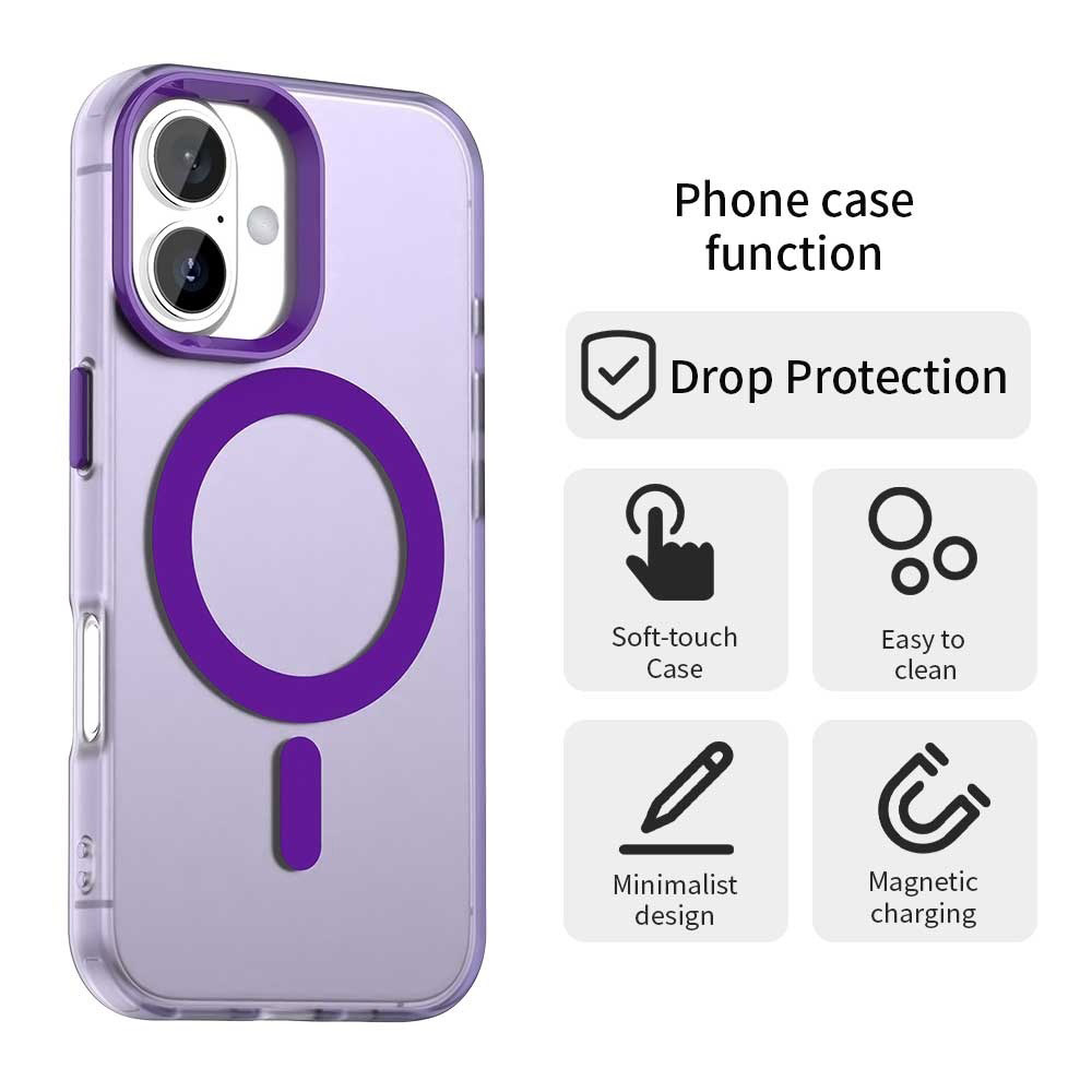 Techsuit - CandyCase MagSafe vāciņš priekš Apple iPhone 17 - violeta
