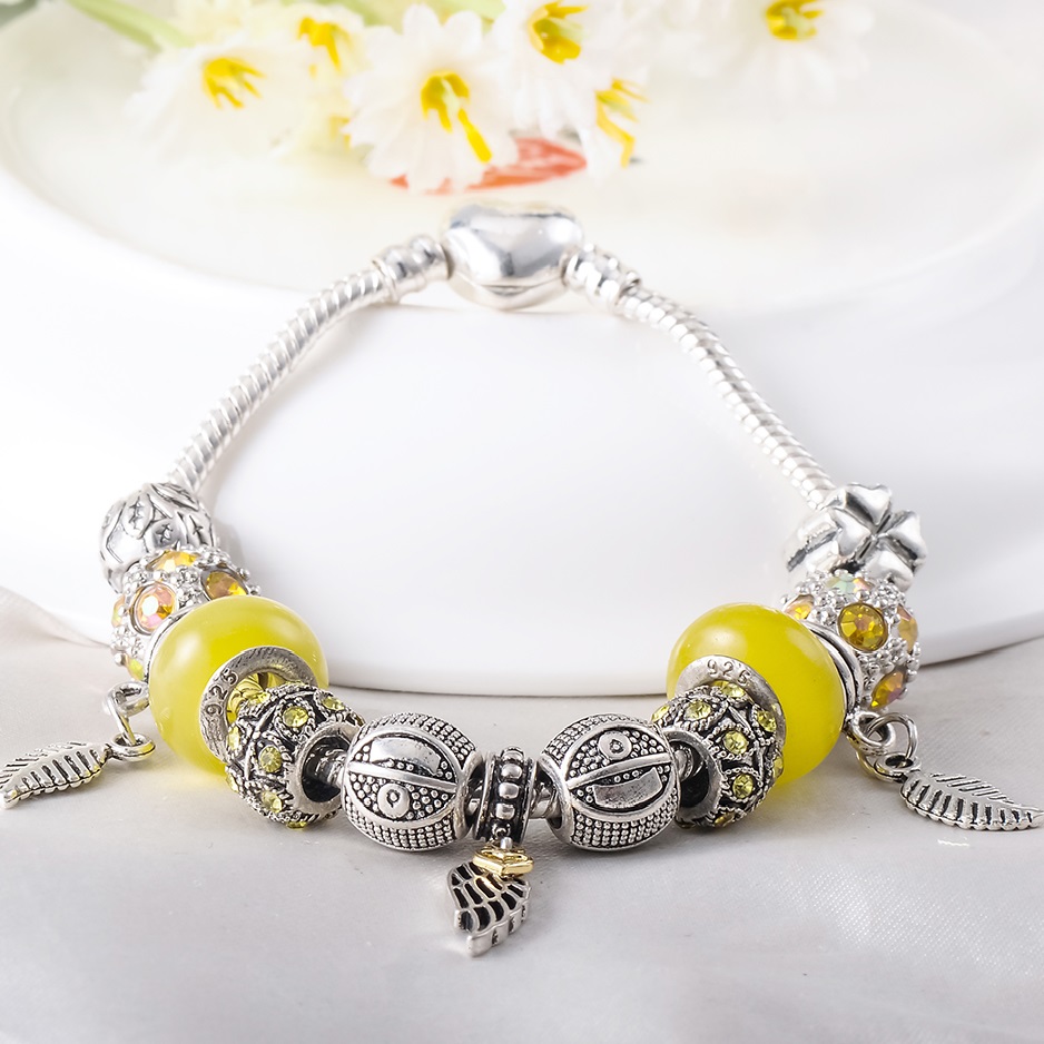 Náramok ET-1592 - Sudraba/Sarkana