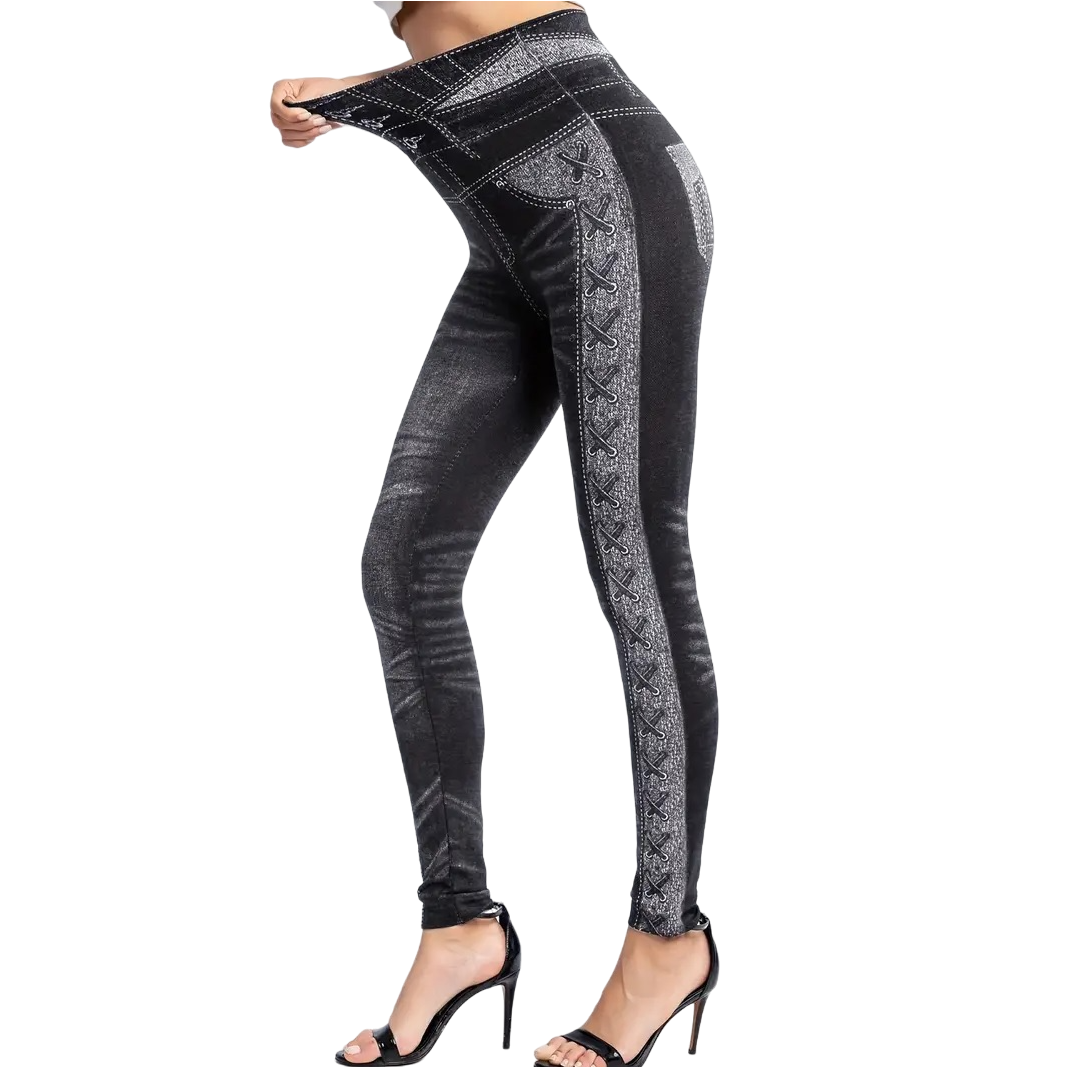 Legingi CA-30358 - Melna / S