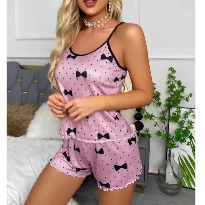 Īsie sieviešu pīžami BO-30587 - Rozā / M