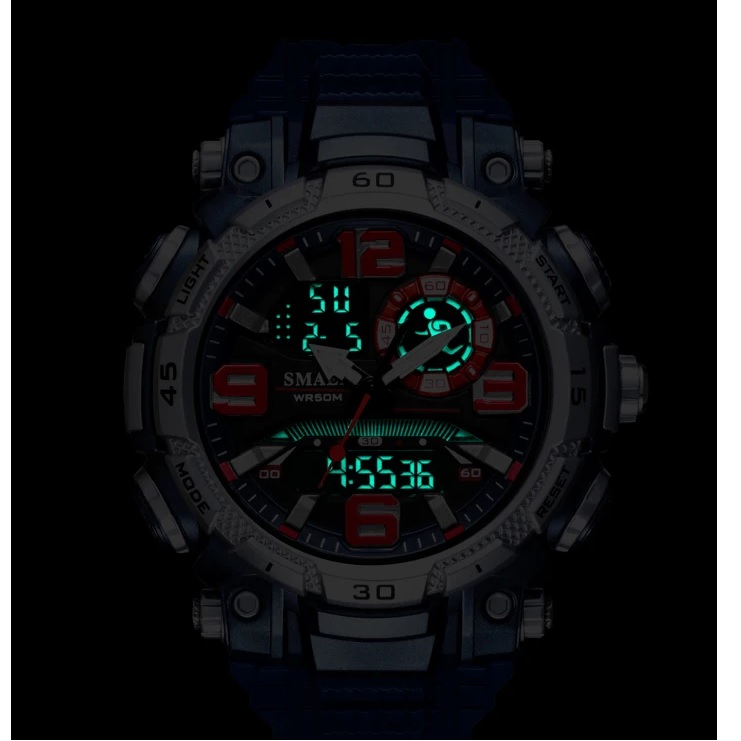Pulkstenis SMAEL JA-29481 - Sarkans