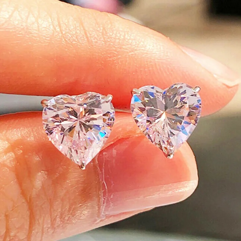 Auskari Small Hearts - Melna