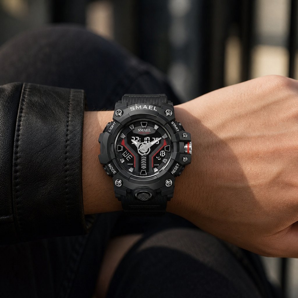 Pulksteņi SMAEL FL-29471 - Melna