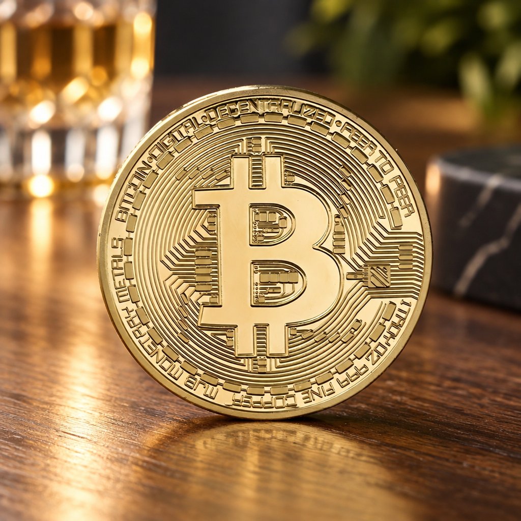 Monēta Bitcoin - Zelta